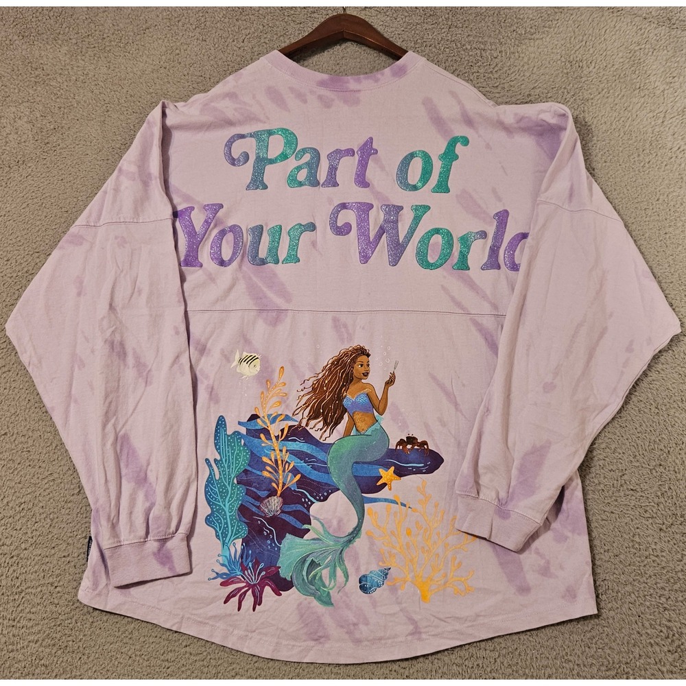 Disney Spirit Jersey Womens Purple Ariel Little Mermaid Part Of Your World XL